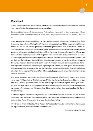 Dienstleistungen in Bädern mit Herz und Verstand