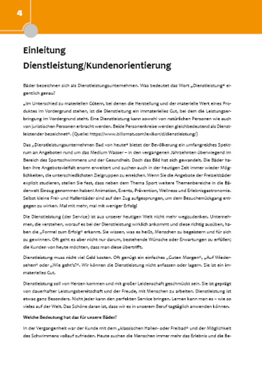 Dienstleistungen in Bädern mit Herz und Verstand