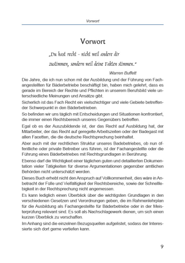Rechtsgrundlagen für den Bäderbetrieb