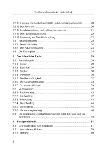 Rechtsgrundlagen für den Bäderbetrieb