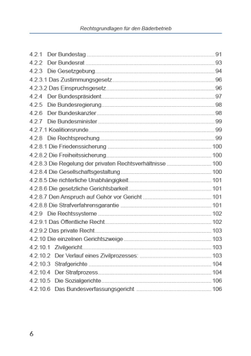 Rechtsgrundlagen für den Bäderbetrieb